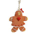 Gingerbread Man Ornament Handcrafted & Durable Easy-To-Hang