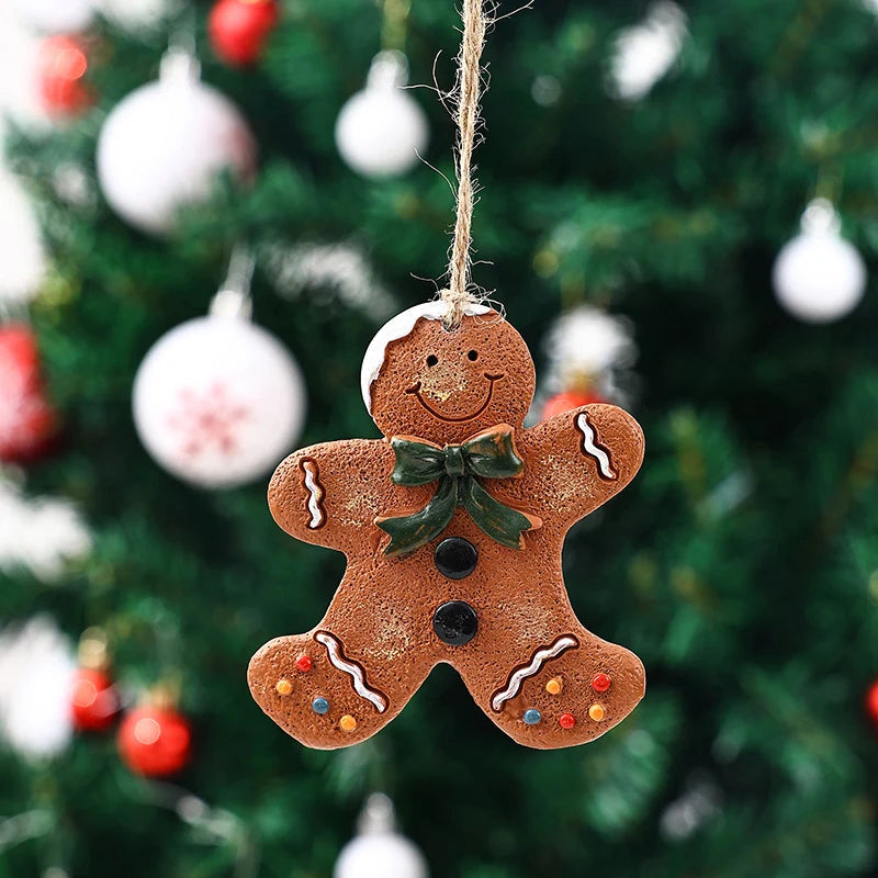 Gingerbread Man Ornament Handcrafted & Durable Easy-To-Hang