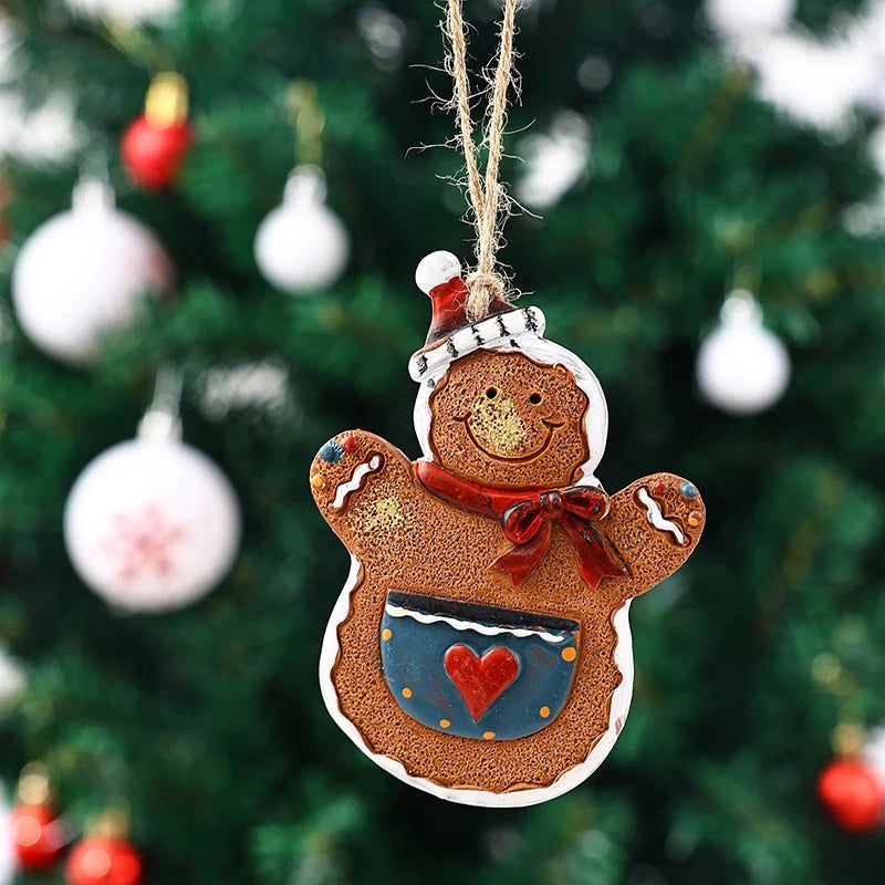 Gingerbread Man Ornament Handcrafted & Durable Easy-To-Hang