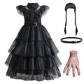 Girls Cake Gown Layered Silhouette Breathable Mesh Bodice