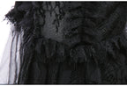 Girls Cosplay Dress Evil Queen Lace Ruffle Ages 4-6