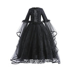 Girls Cosplay Dress Evil Queen Lace Ruffle Ages 4-6