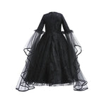 Girls Cosplay Dress Evil Queen Lace Ruffle Ages 4-6