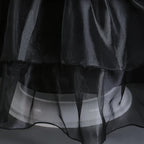 Girls Costume Dress Gothic Layered Mesh Mid-Calf