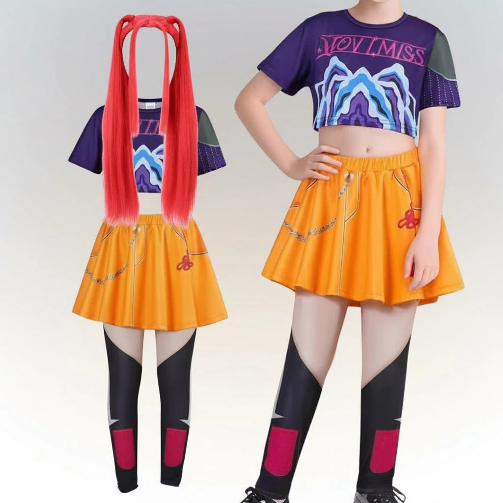 Girls' Dance Costume Color Block Set of 5