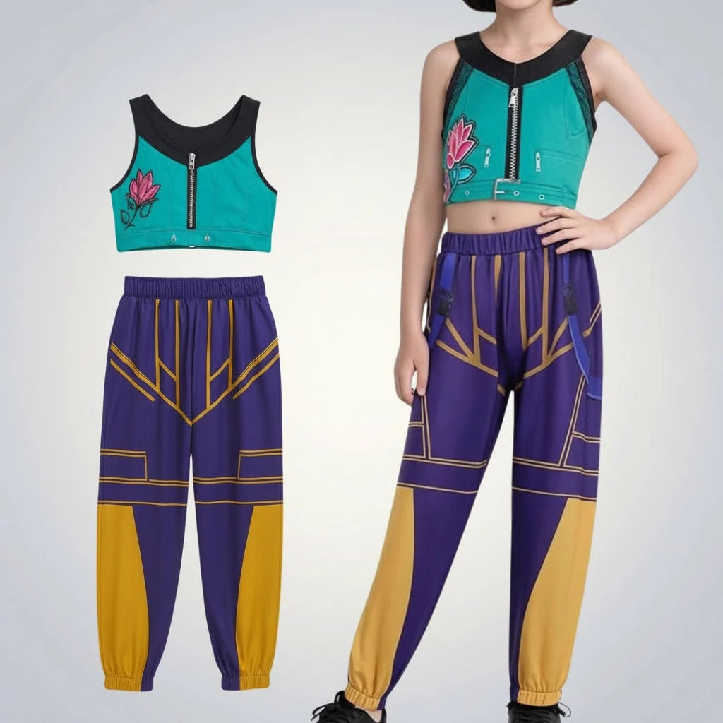 Girls' Dance Costume Color Block Set of 5