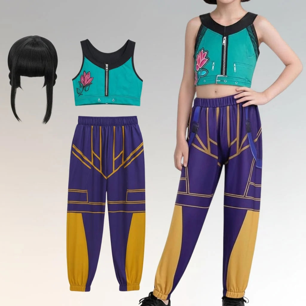 Girls' Dance Costume Color Block Set of 5