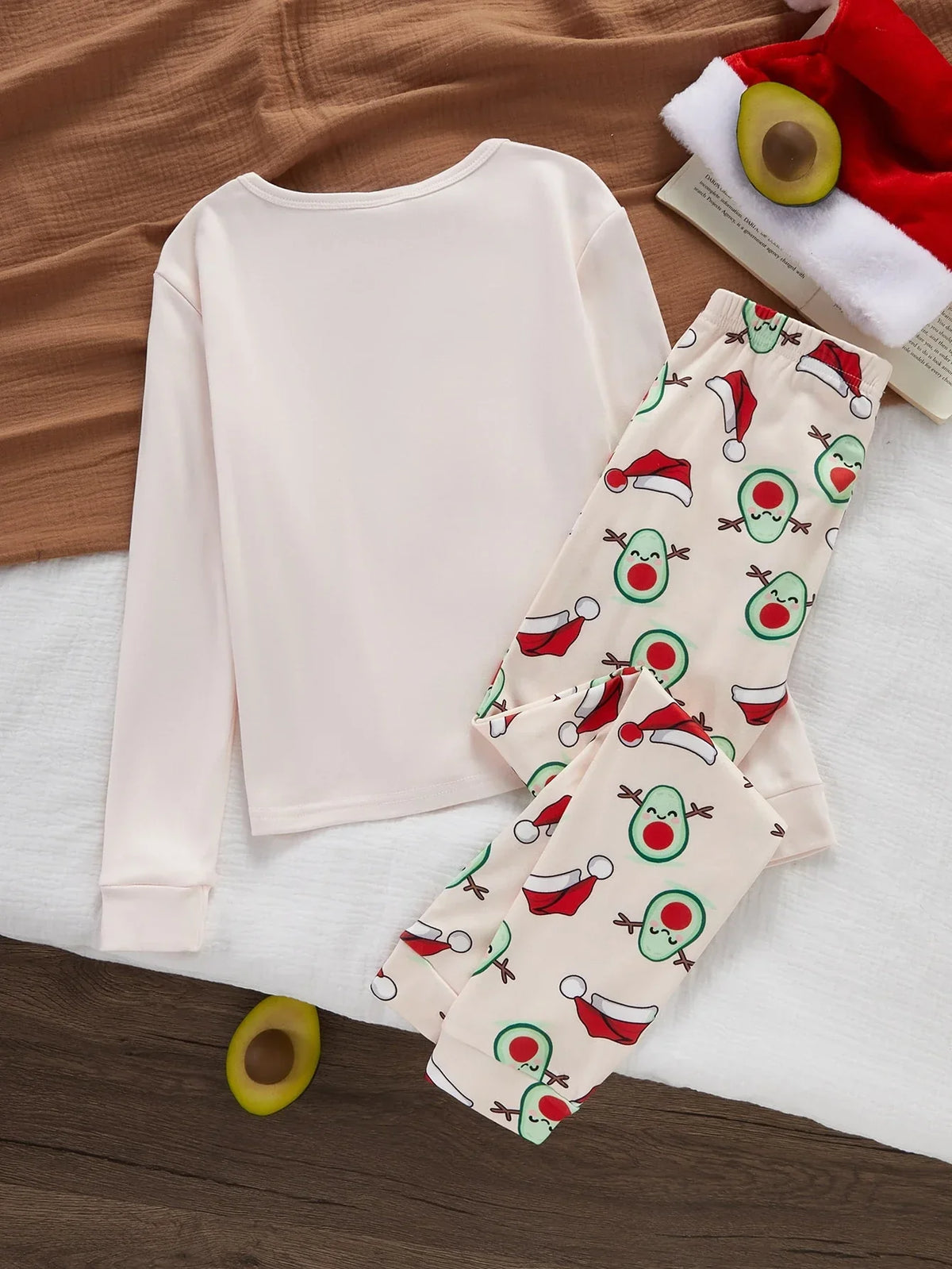 Girls Pajama Set Multidirectional Stretch Elastic Waistband
