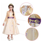 Girls' Princess Dress Long Sleeve Flared Back Bow