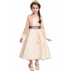 Girls' Princess Dress Long Sleeve Flared Back Bow