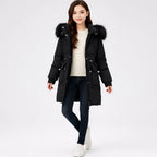 Girls Winter Coat Insulated Hooded Faux Fur Trim