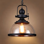 Glare-Free Dimmable Glass Dome Pendant Light