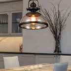 Glare-Free Dimmable Glass Dome Pendant Light