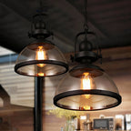 Glare-Free Dimmable Glass Dome Pendant Light