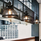 Glare-Free Dimmable Glass Dome Pendant Light