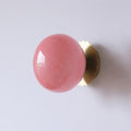 Glare-Free Marshmallow Glass Wall Sconce With Brass Backplate