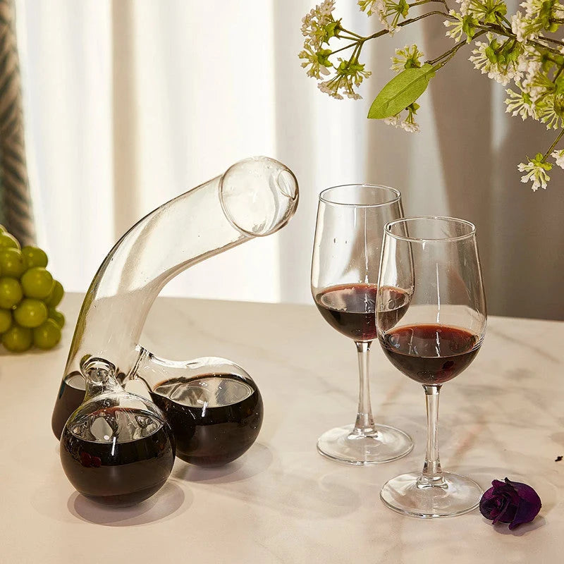 Glass Carafe Lead-Free 600ml Playful Design
