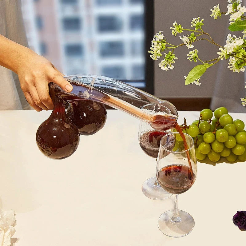 Glass Carafe Lead-Free 600ml Playful Design