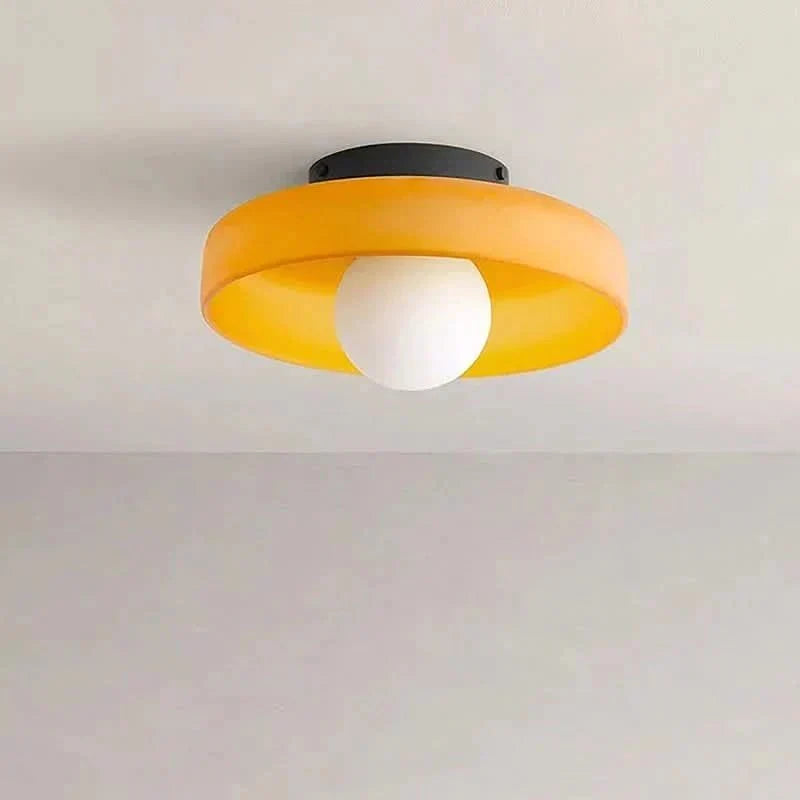 Glass Ceiling Lamp Scandinavian Minimalist Soft Even Light