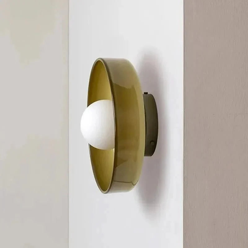 Glass Ceiling Lamp Scandinavian Minimalist Soft Even Light