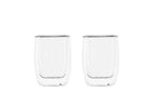Glass Coffee Cups Transparent Heat-Resistant Set of 2