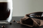 Glass Coffee Cups Transparent Heat-Resistant Set of 2