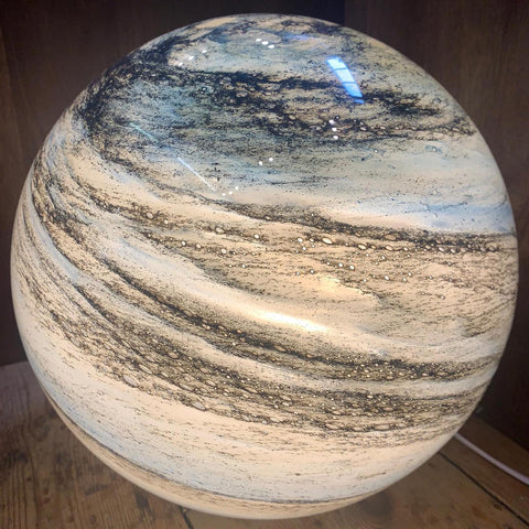 Glass Color-Changing Moon Lamp (USB Rechargeable, Remote)