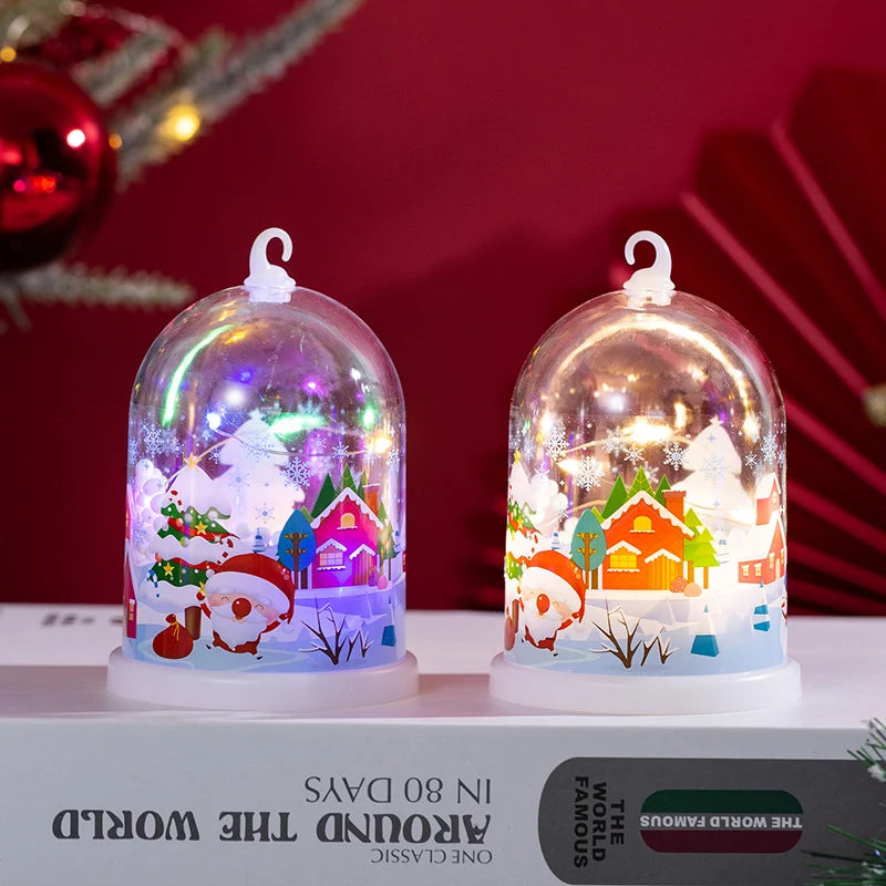 Glass Dome Decoration Warm LED Lights