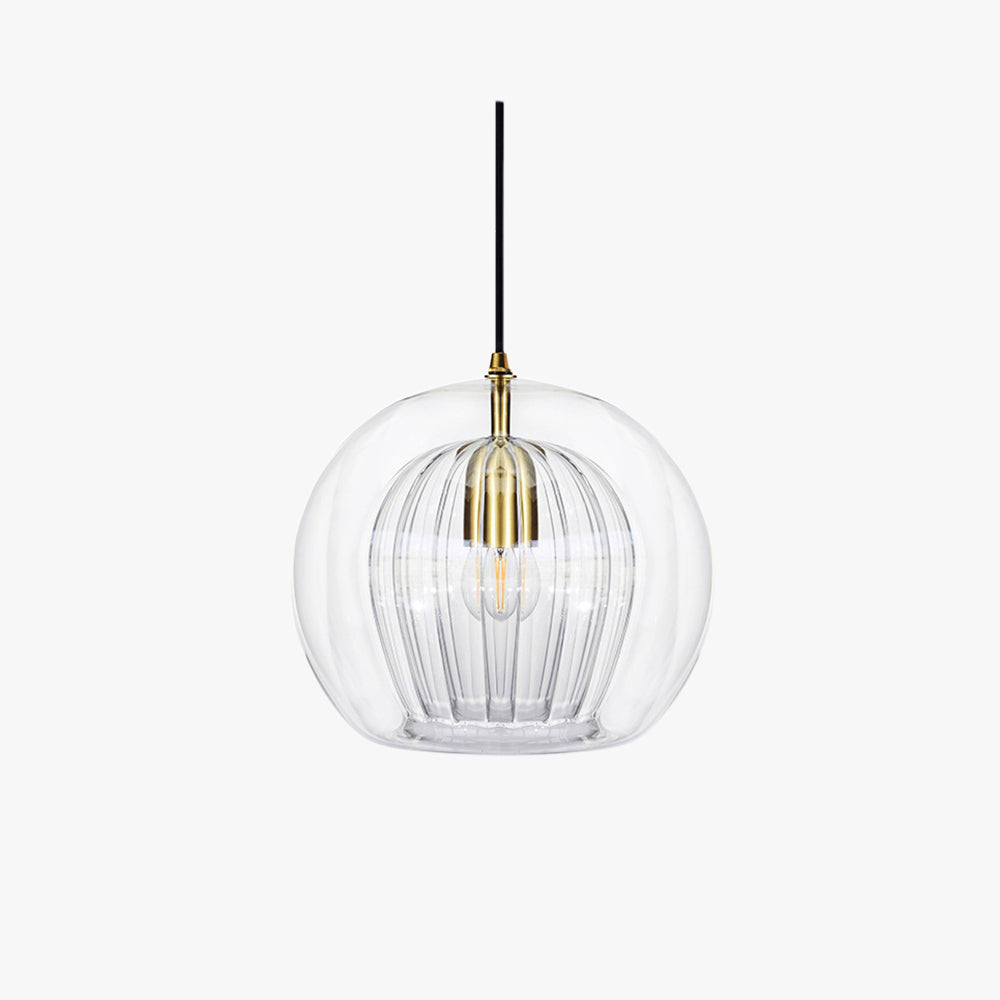 Glass Globe 3-Color Dimmable Pendant Light (Adjustable Cord)