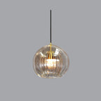 Glass Globe 3-Color Dimmable Pendant Light (Adjustable Cord)