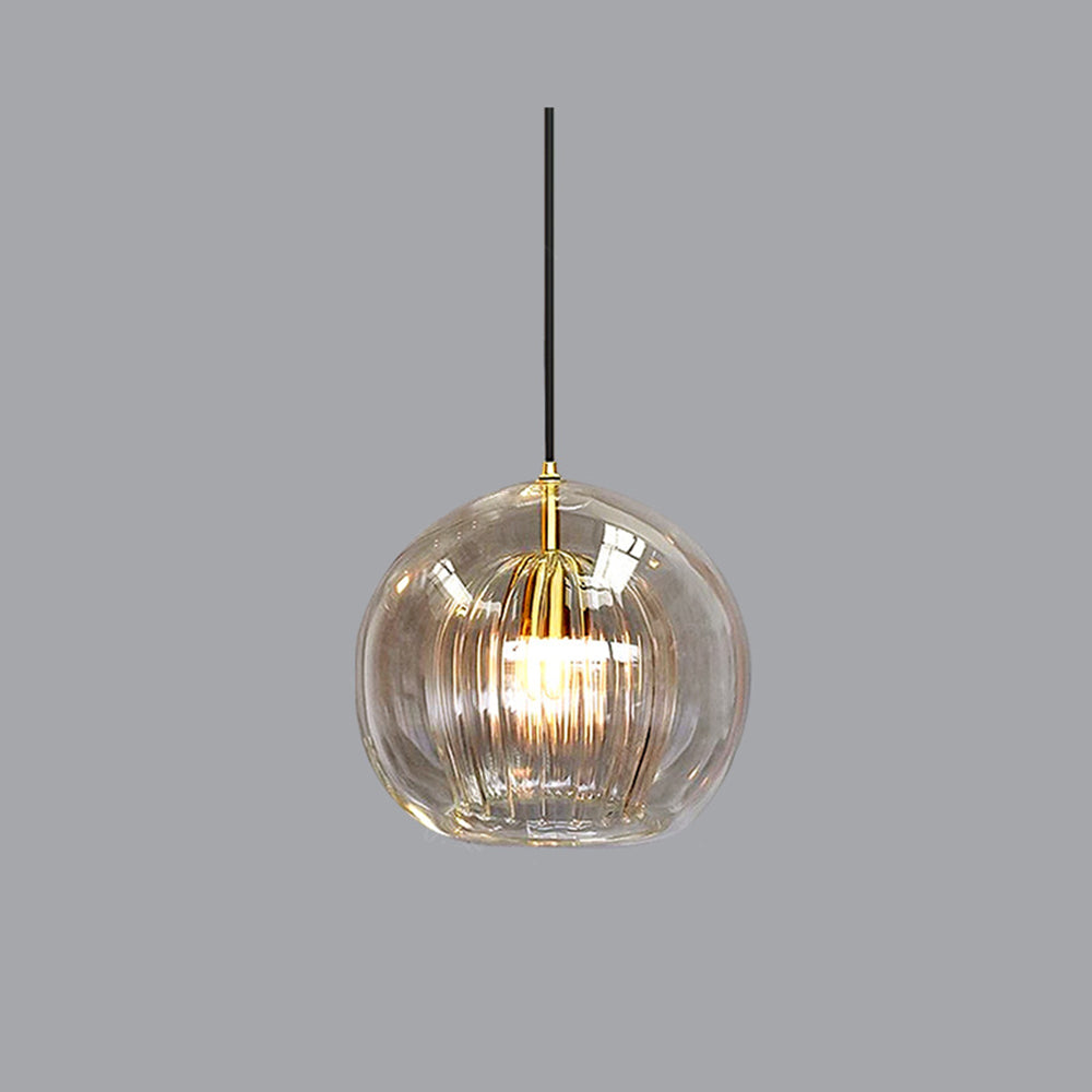 Glass Globe 3-Color Dimmable Pendant Light (Adjustable Cord)