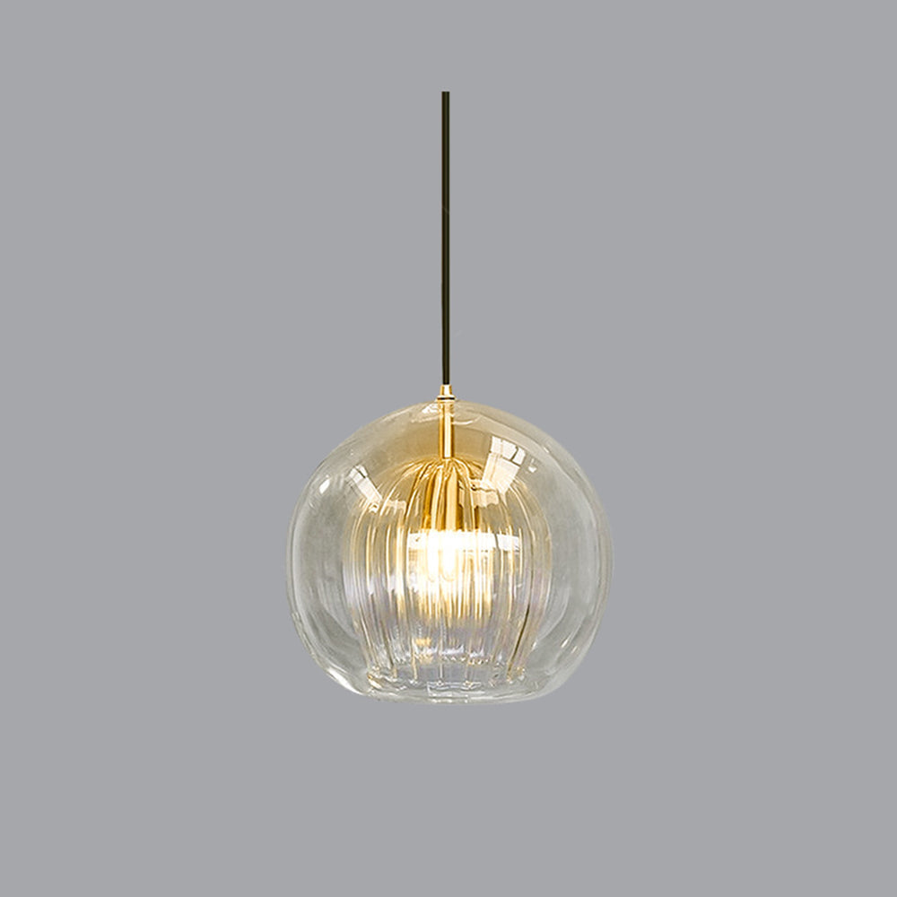 Glass Globe 3-Color Dimmable Pendant Light (Adjustable Cord)