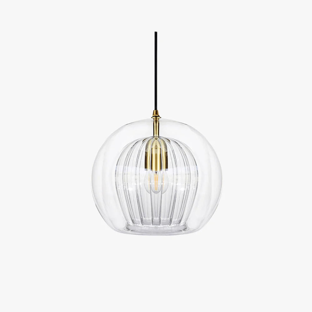 Glass Globe Pendant Lamp Dimmable Adjustable Cable