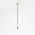 Glass Globe Pendant Lamp Dimmable Adjustable Cable