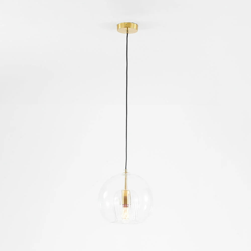 Glass Globe Pendant Lamp Dimmable Adjustable Cable
