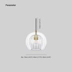 Glass Globe Pendant Lamp Dimmable Adjustable Cable