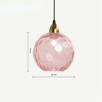 Glass Globe Wrought Iron Pendant Lamp (Warm & Cool Light)