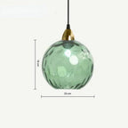 Glass Globe Wrought Iron Pendant Lamp (Warm & Cool Light)