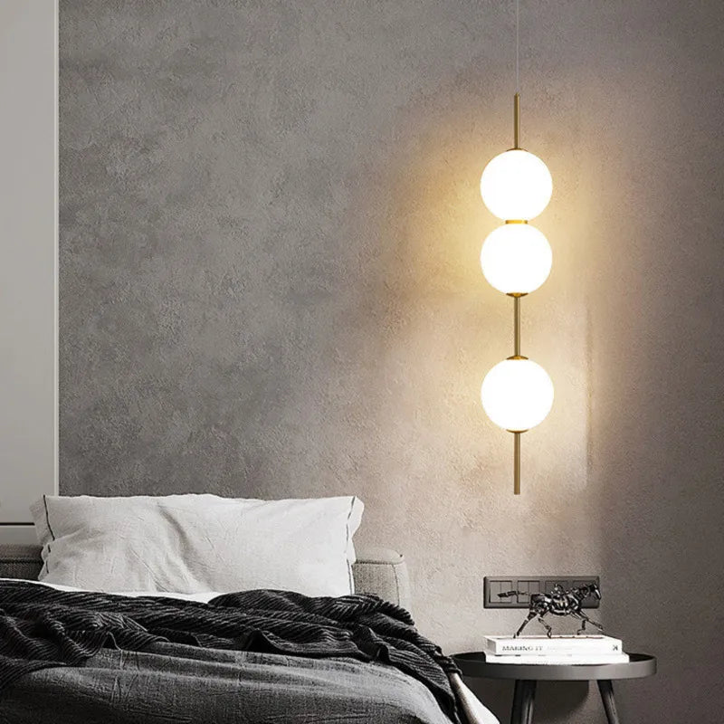 Glass Pendant Lamp Clear Glass 1-4 Light Points