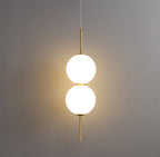 Glass Pendant Lamp Clear Glass 1-4 Light Points