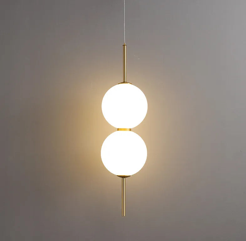 Glass Pendant Lamp Clear Glass 1-4 Light Points