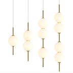 Glass Pendant Lamp Clear Glass 1-4 Light Points