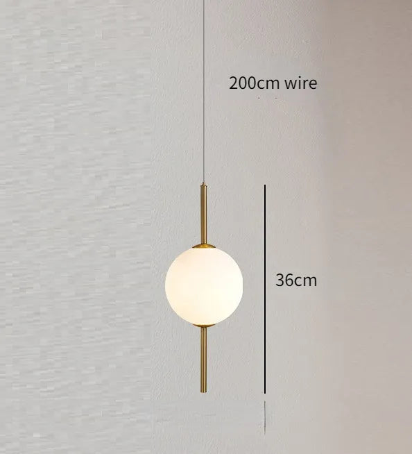 Glass Pendant Lamp Clear Glass 1-4 Light Points