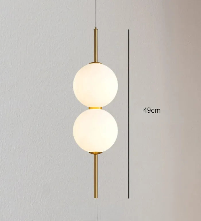 Glass Pendant Lamp Clear Glass 1-4 Light Points