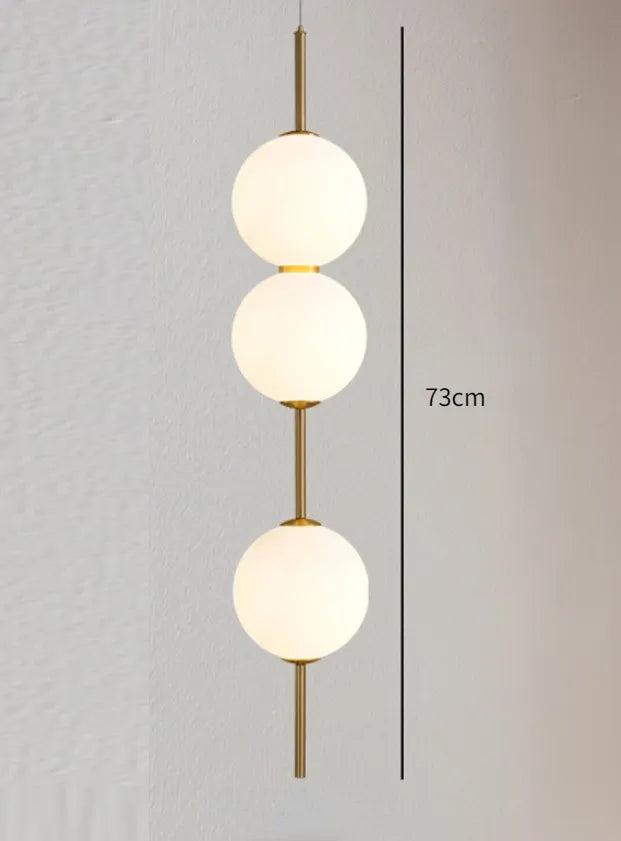 Glass Pendant Lamp Clear Glass 1-4 Light Points