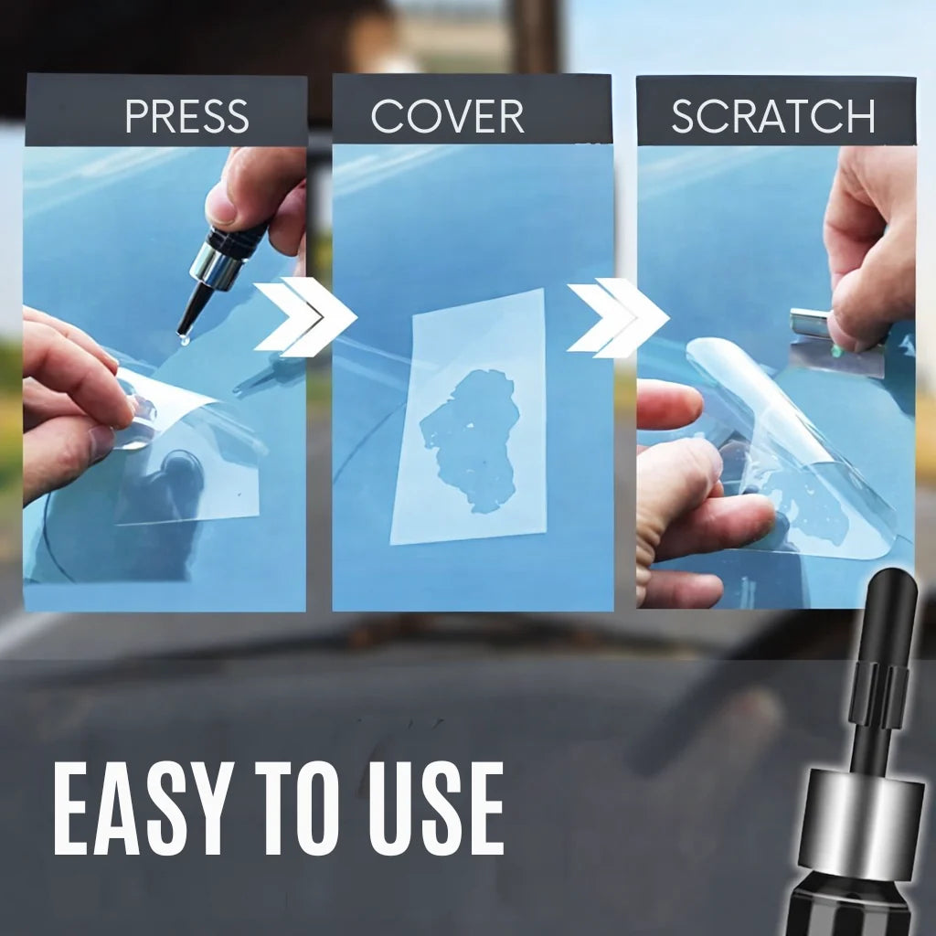 Glass Repair Kit Transparent Penetrating Formula Car & Smartphone