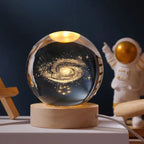 Glass Sphere Lamp 3D Laser Engraved USB Powered