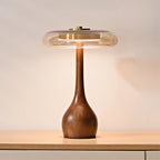 Glass Table Lamp Remote Dimmer Adjustable Brightness
