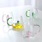 Glass Tea Mug Borosilicate Heat-Resistant 3D Animal