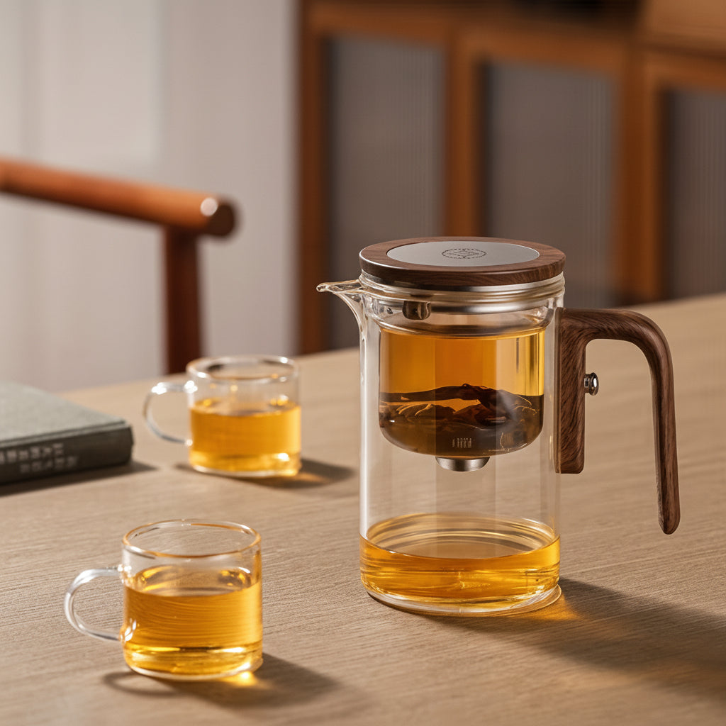 Glass Teapot Removable Stainless Steel Infuser